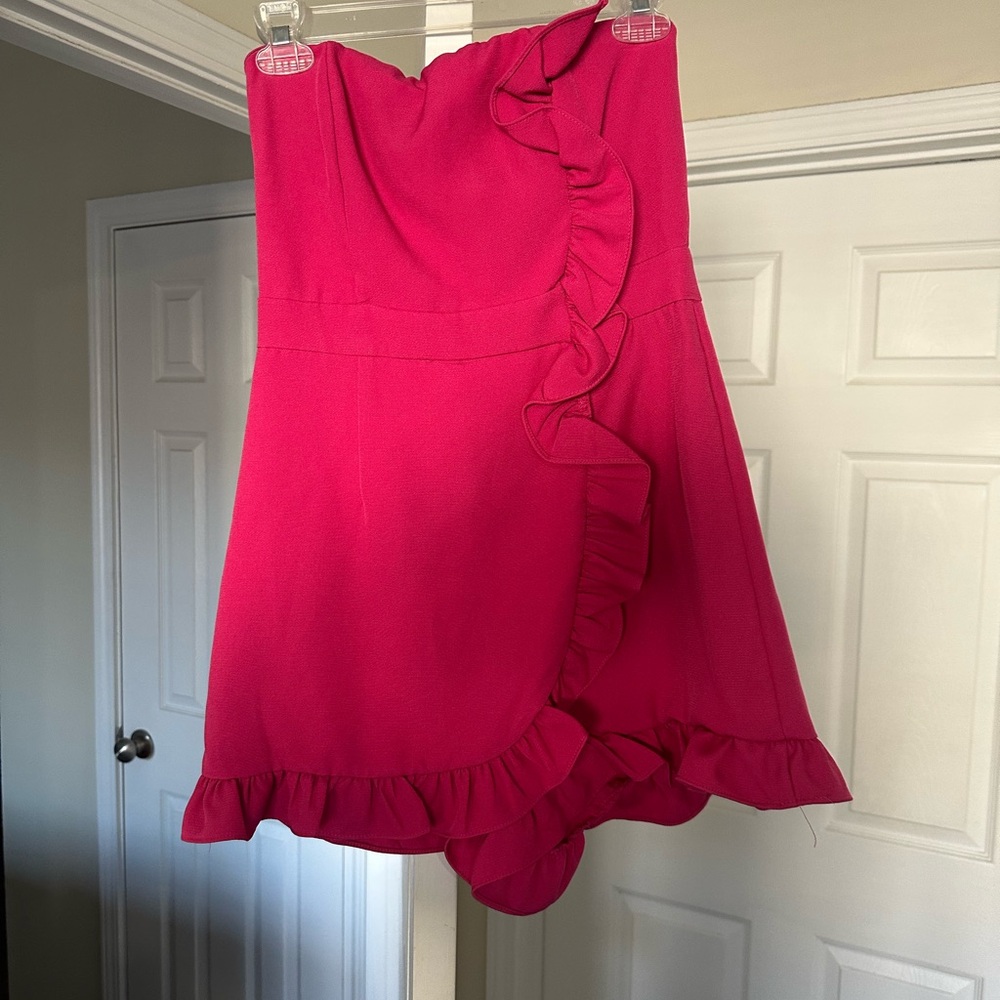 Pink Ruffle Romper